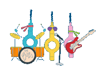 Band Playing Sticker by Curaprox