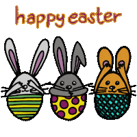 Easter Bunnies Sticker