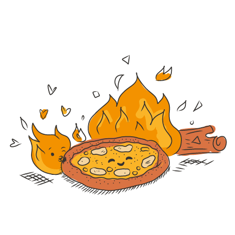 Fire Pizza Sticker by il Molino