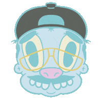 Wink Smile Sticker by Danny.