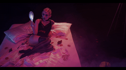 bed mirror GIF by Kailee Morgue