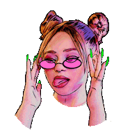 Stressed Girl Sticker by Dalizz