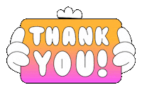 Fun Thank You Sticker by TheLittleLabs