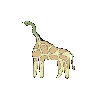 melissagenthner snake giraffe melissa fists Sticker