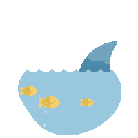 Shark Sticker by Tutete