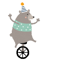 Happy Birthday Circus Sticker by Tutete