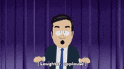 curtains speaking GIF by South Park 