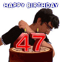 47Th Birthday Sticker