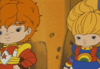 rainbow brite wink GIF