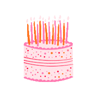 Happy Birthday Pink Sticker