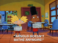 hey arnold nick splat GIF
