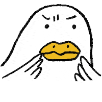 bird duck Sticker by Goose Tang