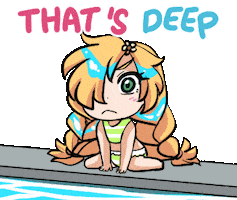 Think Swimming Pool Sticker by Jin