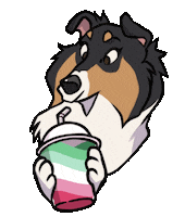 Dog Rainbow Sticker