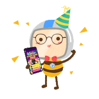 happy phone Sticker by Ezbuy