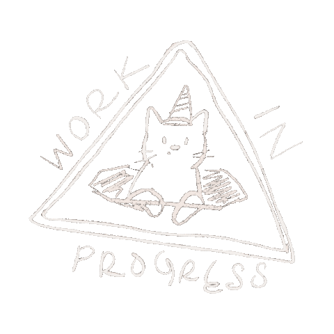 Working Work In Progress Sticker