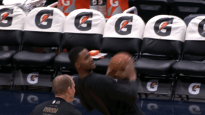 maurice harkless player bench GIF by NBA