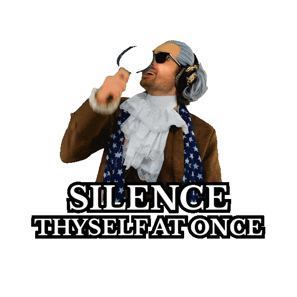 Founding Father Shut Up Sticker