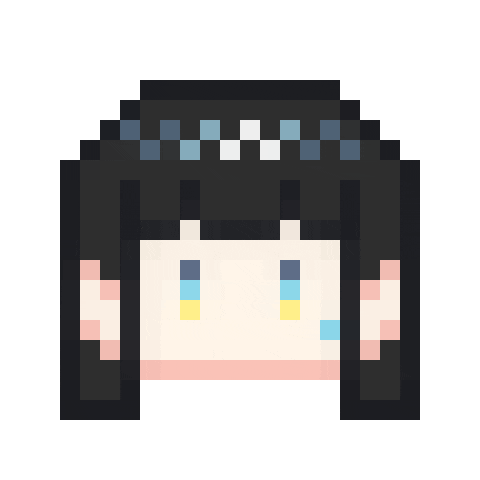 ase_0206 giphyupload pixel art oc black hair Sticker