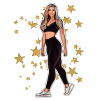 Girl Fitness Sticker by Ilustra Pri