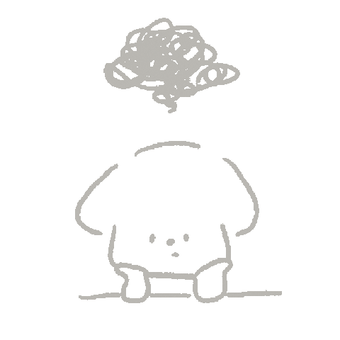 Sad Dog Sticker