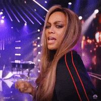 Tyra Banks Happy Dance GIF by America's Got Talent