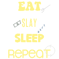 Sleep Eat Sticker