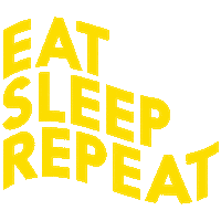 Sleep Eat Sticker by wigglesteps