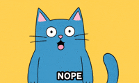 thenopecat reaction cat no mood GIF