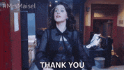 Season 4 Thank You GIF by The Marvelous Mrs. Maisel