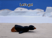 Lets Go Cheers GIF by Pingu