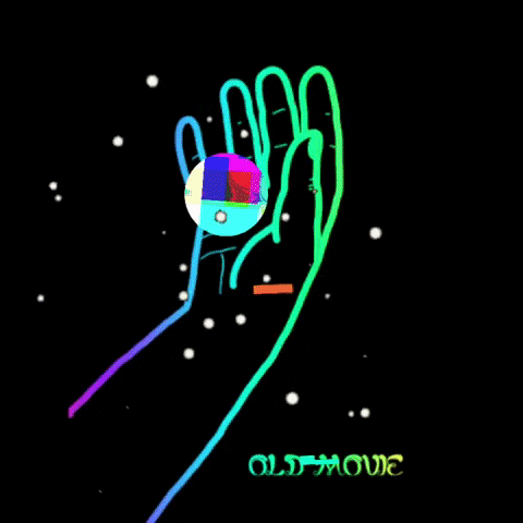 rainy_blue_alien giphyattribution movie old static GIF