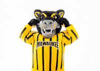 pounce black panther GIF by UW-Milwaukee