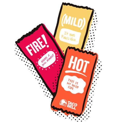Hot Sauce Fire Sticker by Taco Bell