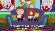 scared news reporter GIF by South Park 