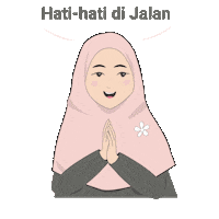 Hati Hati Sticker by Mukena Tazbiya