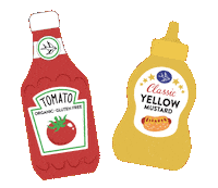Tomato Sauce Ketchup Sticker by Erstwilder