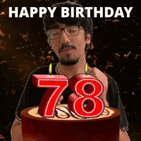 78 Birthday GIF
