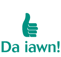 GowerCollegeSwansea green thumbs up cymraeg welsh Sticker