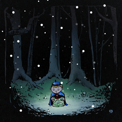 jtartiste snow night boy dark GIF