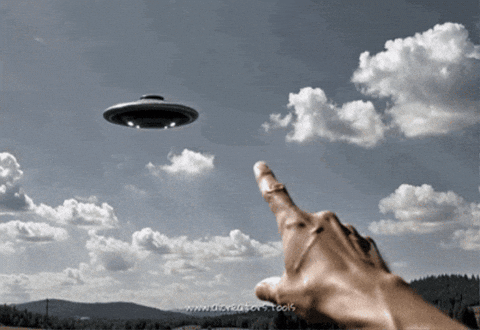 ageofllms giphygifmaker aliens ufo space ship GIF