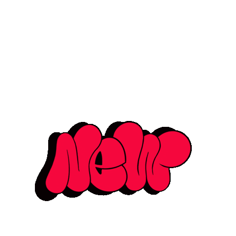 Illustration Typography Sticker