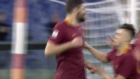 happy lets go GIF by AS Roma