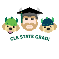 Graduation Csu Sticker by Cleveland State University