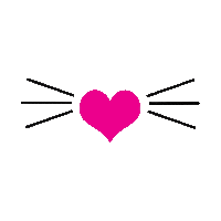 Cat Love Sticker by Yandy.com