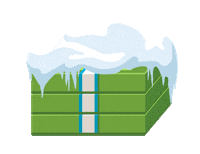 Money Snow Sticker by Illinois Lottery