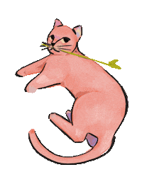 Wes Anderson Cat Sticker