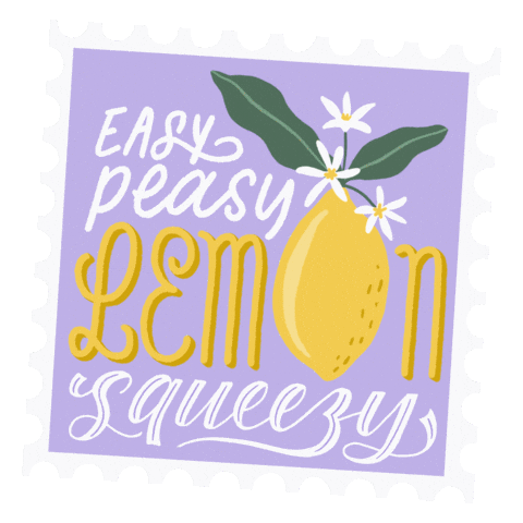 Lemon Stamp Sticker