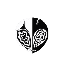 anomona_alien alien ufo monaco black white Sticker