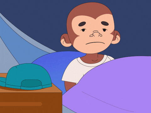 Tired Good Night GIF by Just Ape